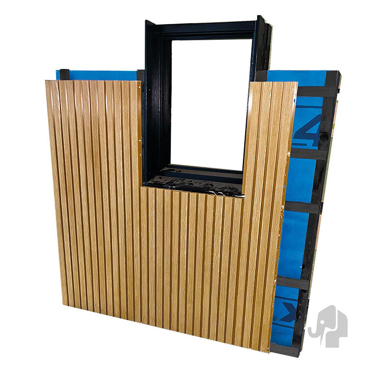 Elephant Rhombus Stripes Composiet Gevelbekleding – 3D Lattenlook
